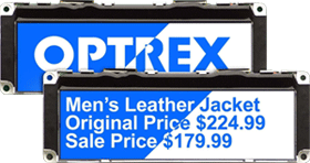 Optrex 240x64 F-51405GNB-LW-ANN Monochrome Graphic LCDs