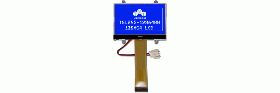 TGL26G-12864 Series White/Blue Graphic LCD