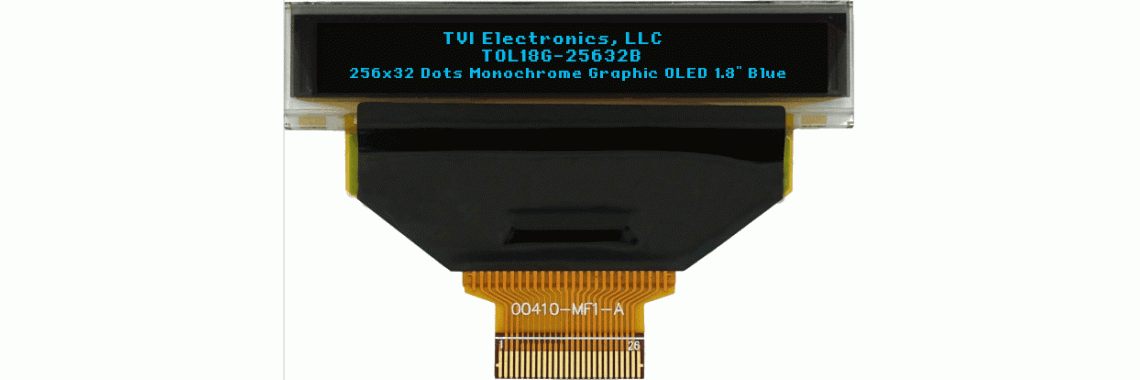 TOL18G-25632 Series Blue OLED Graphic LCD