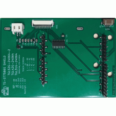 Arduino Shield for 3.1", 4.2", 5.2" Mono 240x64 LCD w/Resistive Touch Screen Arduino Shield for 3.1", 4.2", 5.2" Mono 240x64 LCD w/Resistive Touch Screen